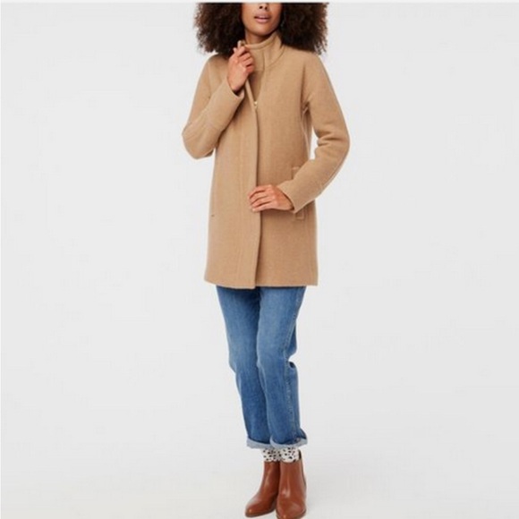 J. Crew Jackets & Blazers - J. CREW  CAMEL WOOL BLEND CITY COAT